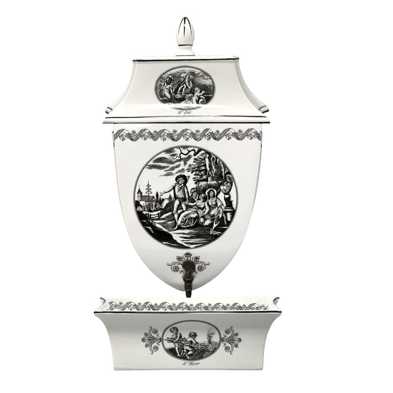 Mottahedeh Musée des Arts Décoratifs "L'Hiver" 3pc Lavabo