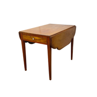 18th Century String Inlaid Drop Side Table