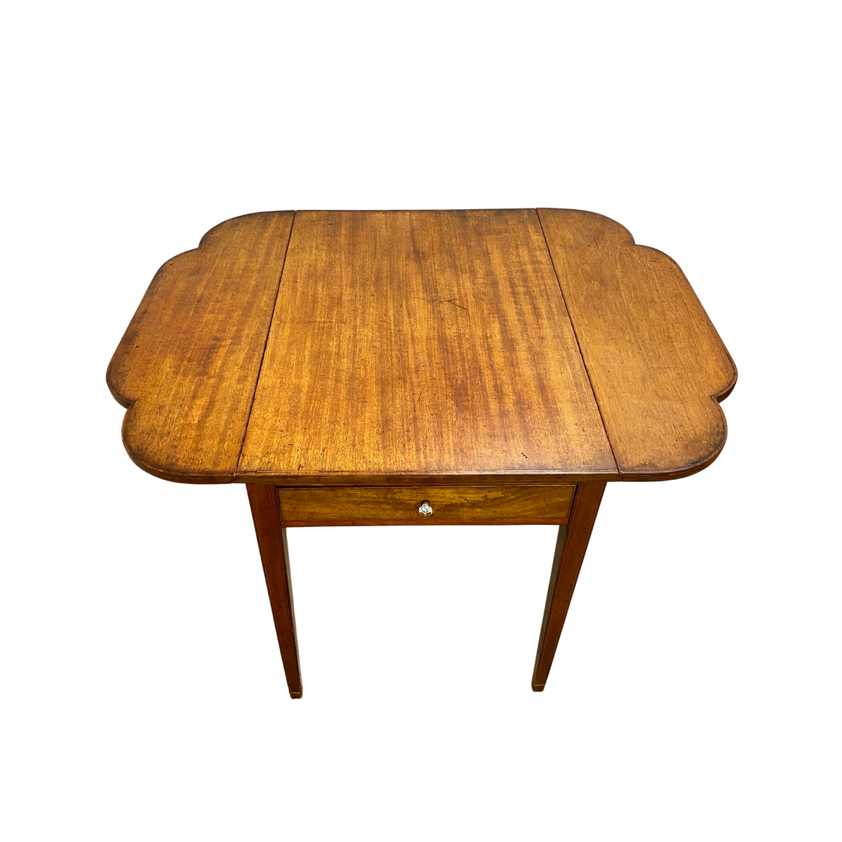 18th Century String Inlaid Drop Side Table