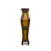 French Ormolu Hand Painted Marble Top 49" Pedestal Table