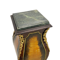 French Ormolu Hand Painted Marble Top 49" Pedestal Table