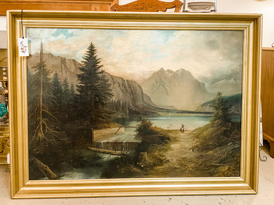 Bennesch Signed Landscape Oil Painting
