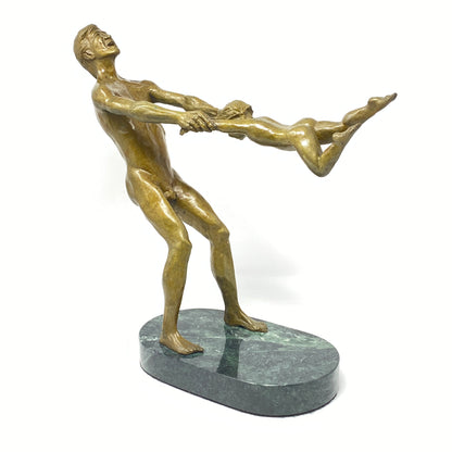 B. Millnef "Joy" Bronze Sculpture on Marble