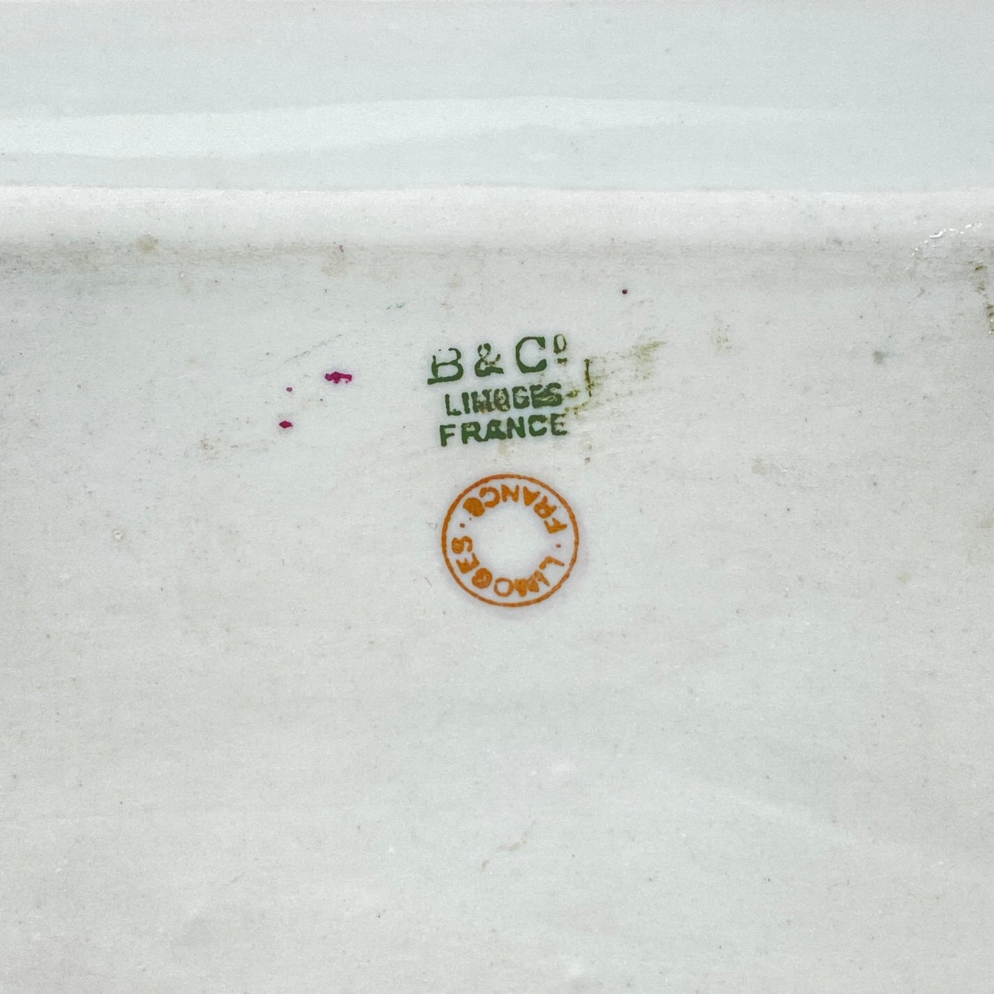 Bernardaud B & Co. Limoges Antique Vanity Tray / Cup Set
