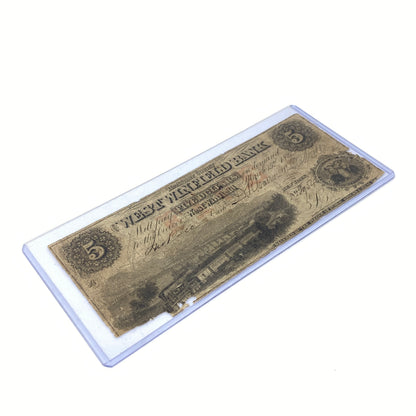 1862 $5 West Winfield Bank NY Obsolete Note