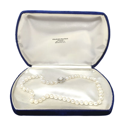 Charles Frankel 14K gold 16" Pearl Necklace With Original Box