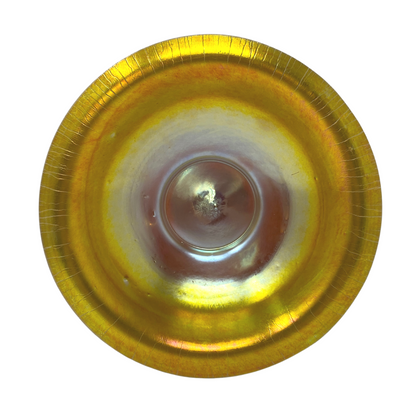 Steuben Gold Aurene & Calcite Art Glass Bowl