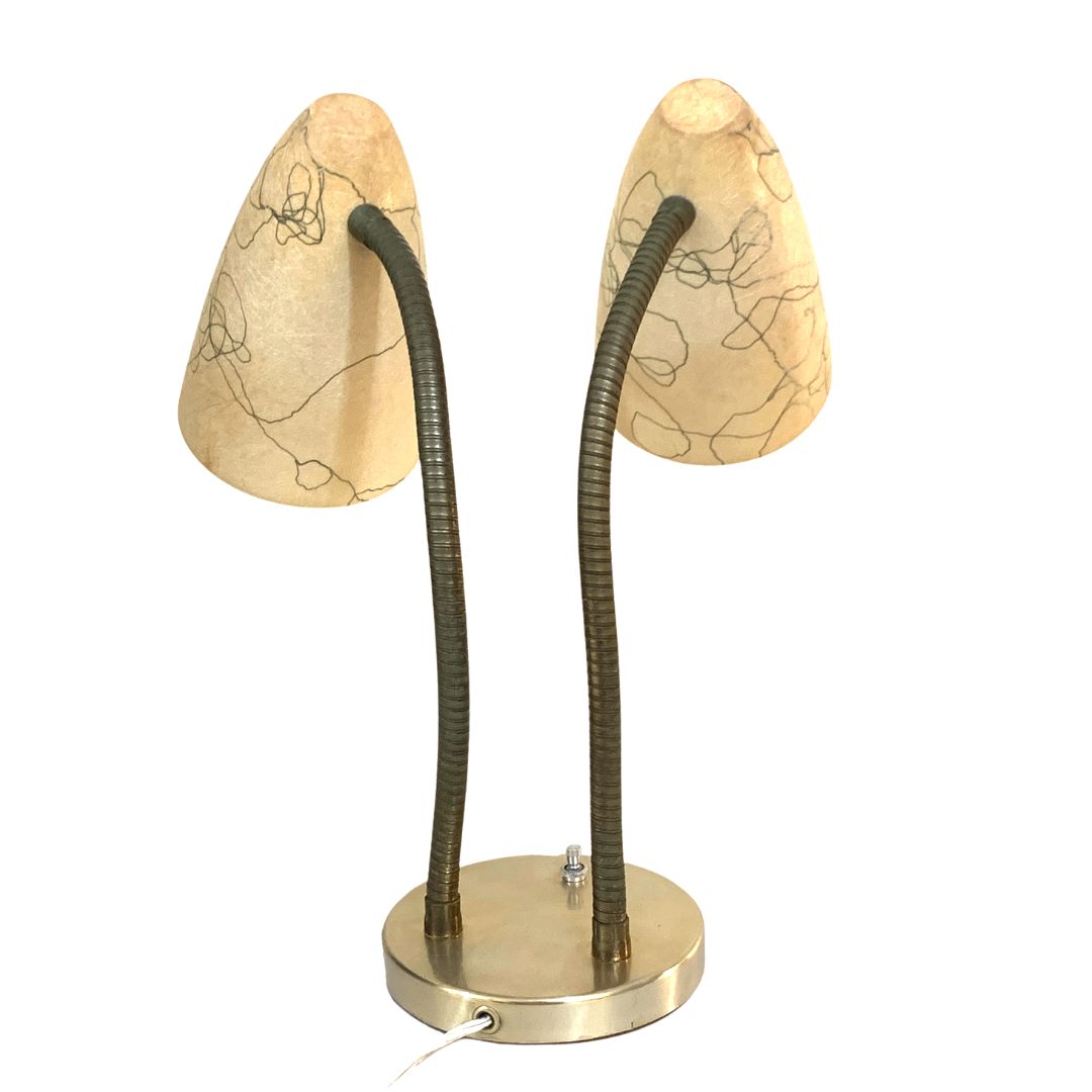 MCM Original 1960's Greta Magnusson-Grossman Style Double Desk Lamp