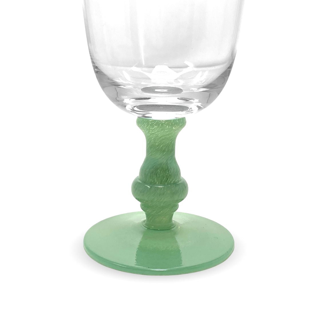 Villeroy & Boch Isabelle Green 7 7/8" Stem Goblets (10)