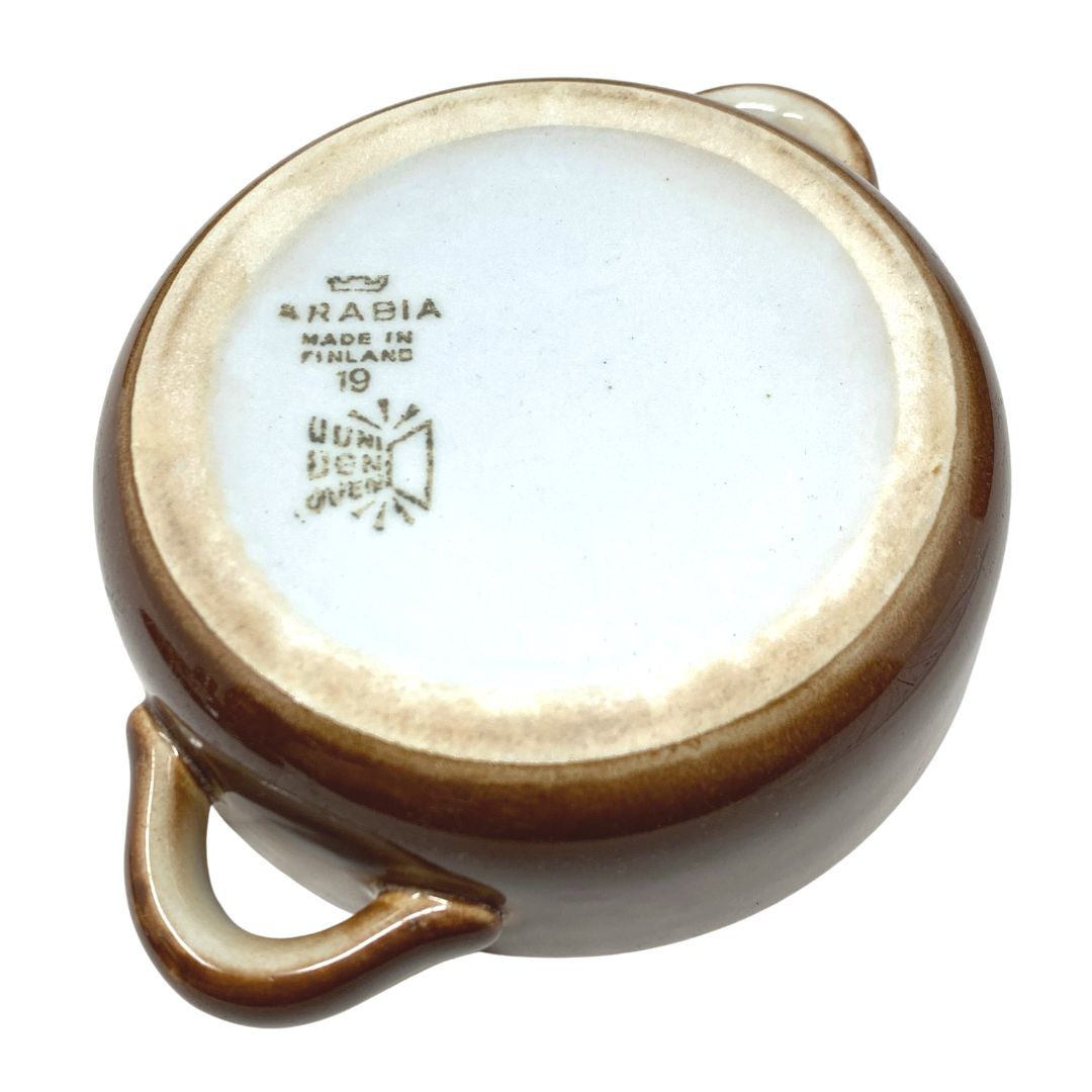 Vintage Arabia Finland Karelia Ceramic Pottery Casserole / Baking