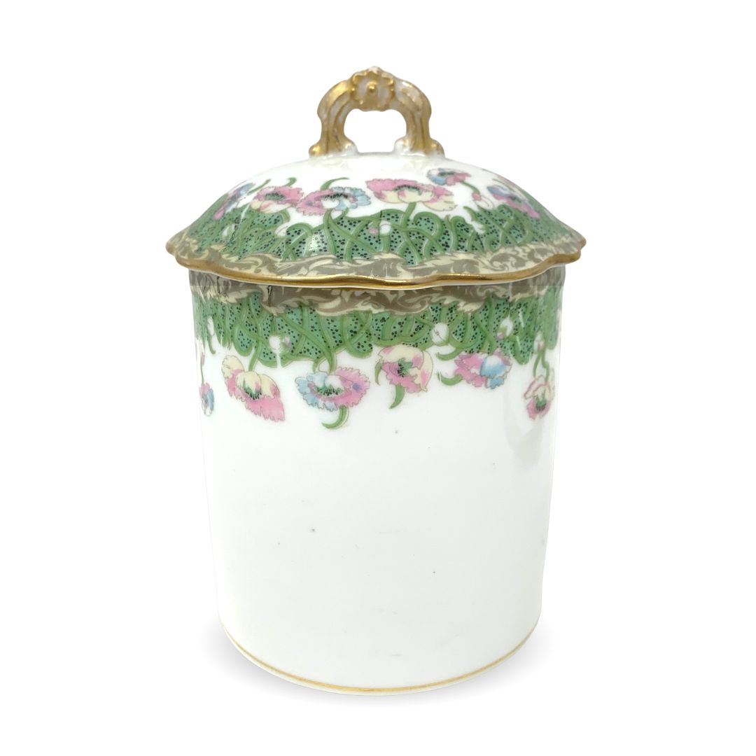 Limoges Cannister/Jar With Lid & Underplate
