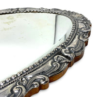 Peruvian Vintage Sterling Mirrored Plateau Set (2)