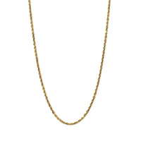 18K Gold 3mm Diamond Cut Rope Necklace W/ Safety