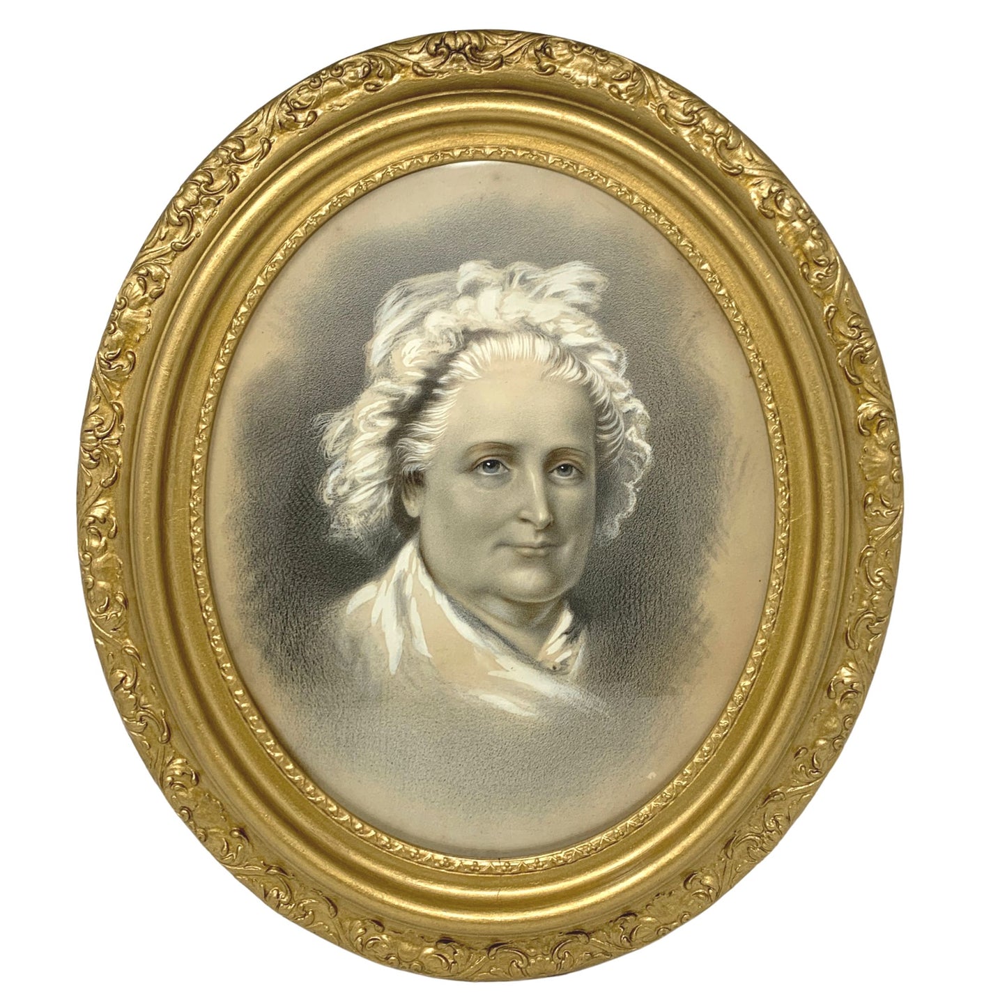 Elijah C. Middleton Chromolithograph of George & Martha Washington