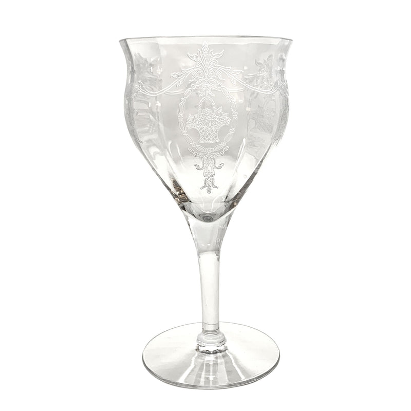 Tiffin-Franciscan "Adam Clear" Optic Crystal Water Goblets (11)