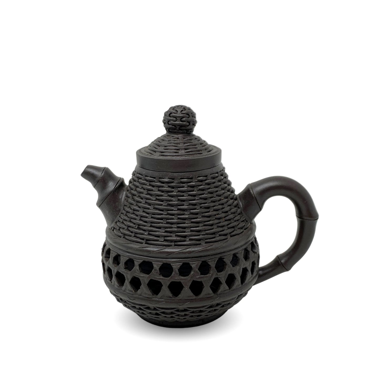 Yixing 5" Basket Weave Teapot