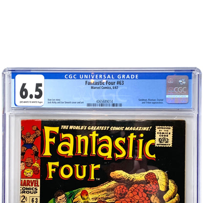 Marvel Comics 1967 Fantastic Four #63 CGC - 6.5