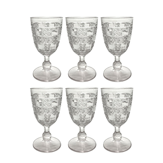 Bellaire "Milton" EAPG Water Goblets (6)