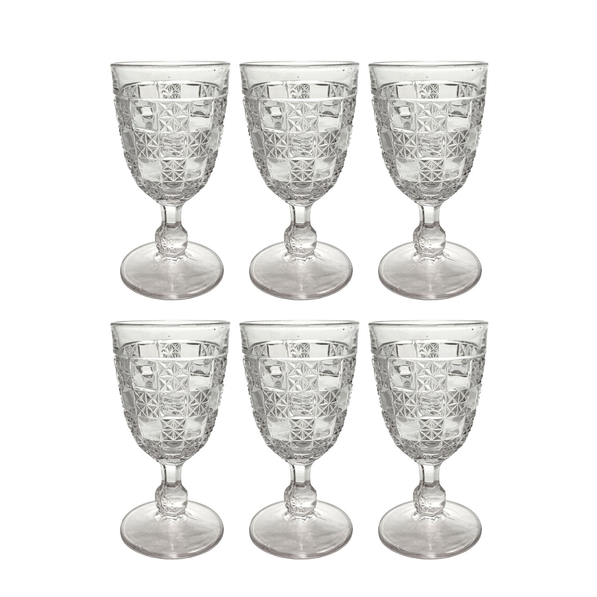 Bellaire "Milton" EAPG Water Goblets (6)