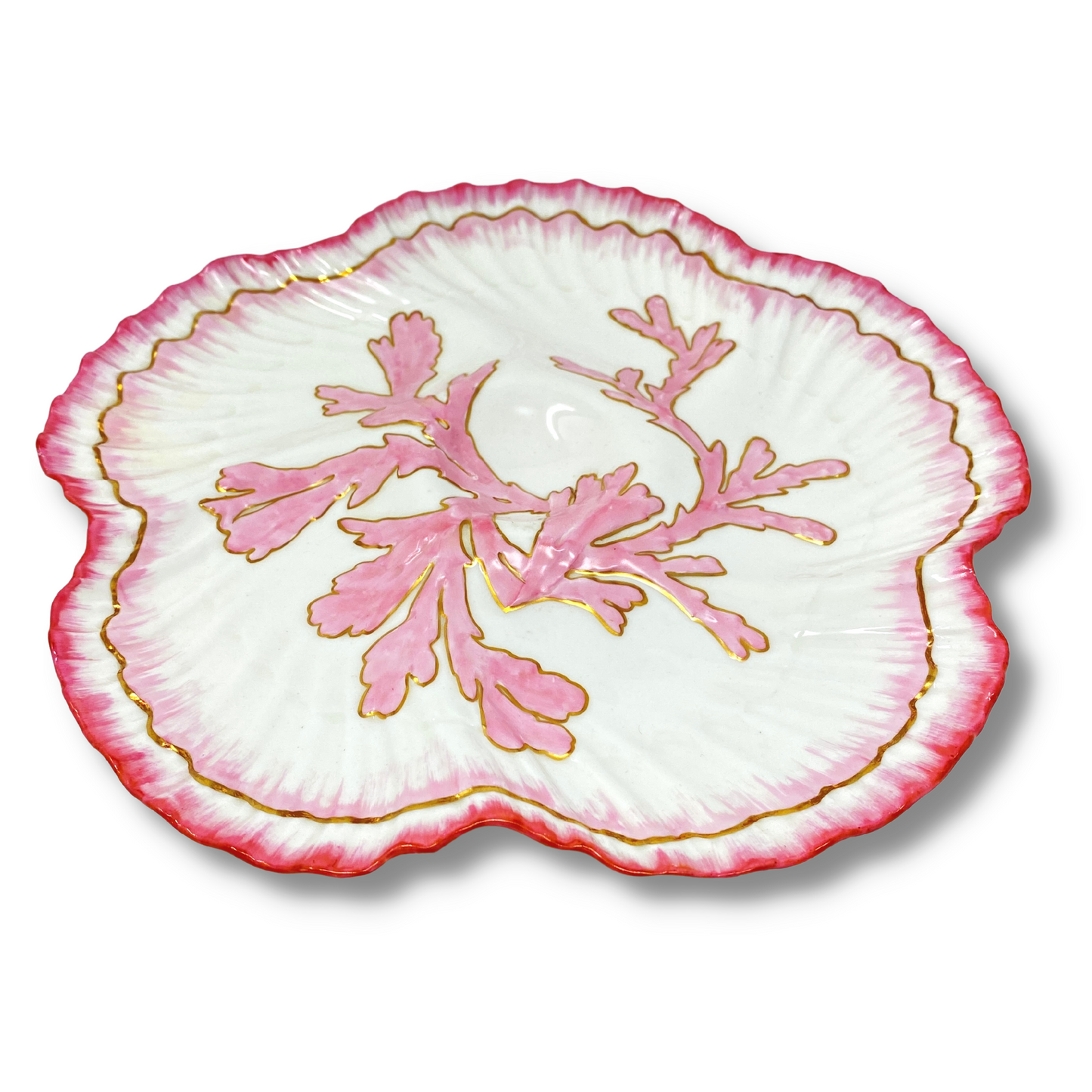 Tiffany & Co. 1883 New York Brownfields China Pink Oyster Plate