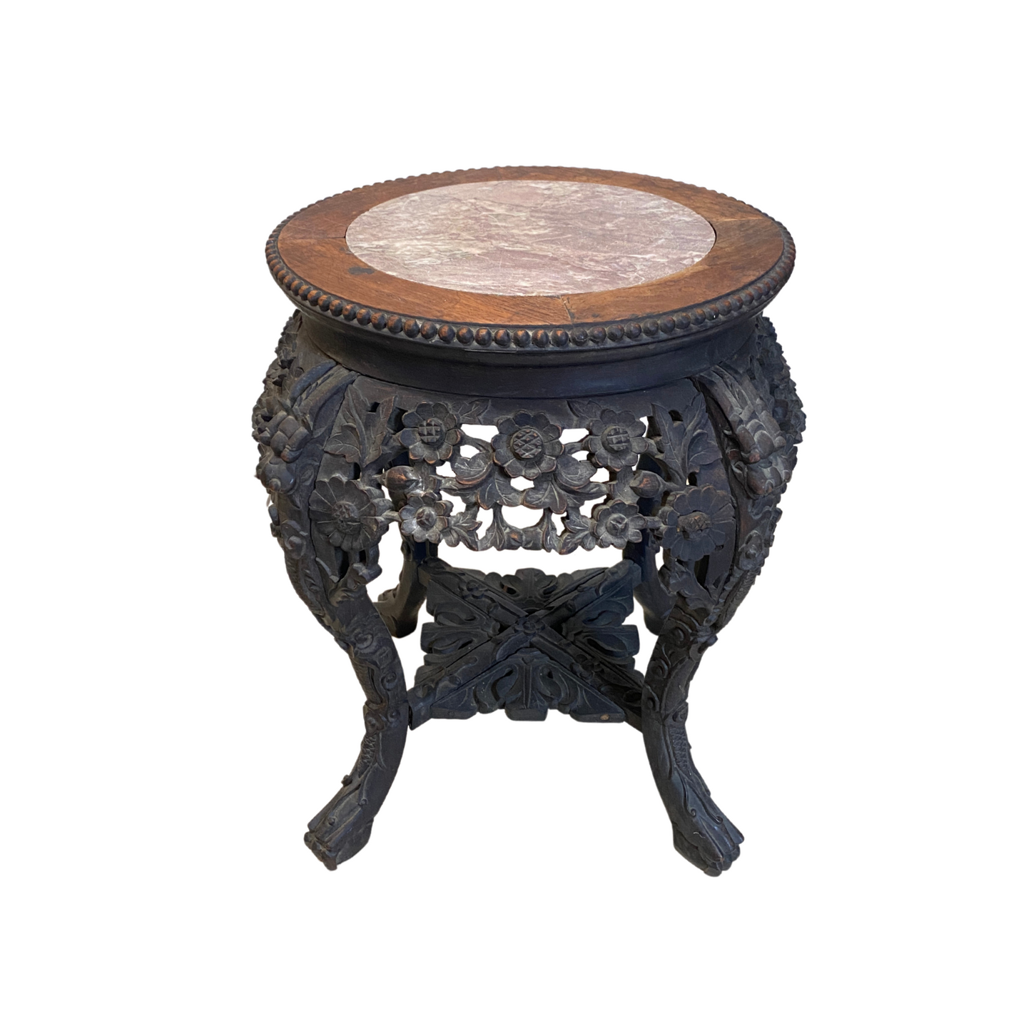 Mid 19th Century Chinese Marble Top Stand
