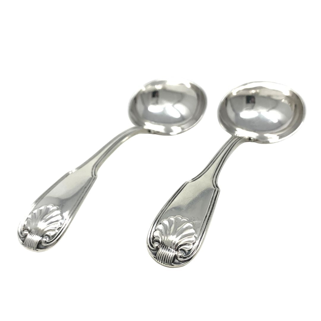 Antique Thomas Willmore Sterling Georgian Thread & Shell Ladles (2 ...