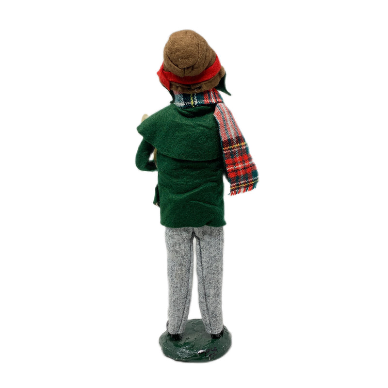 Byers Choice Caroler Man W/ Scarf & Sheet Music