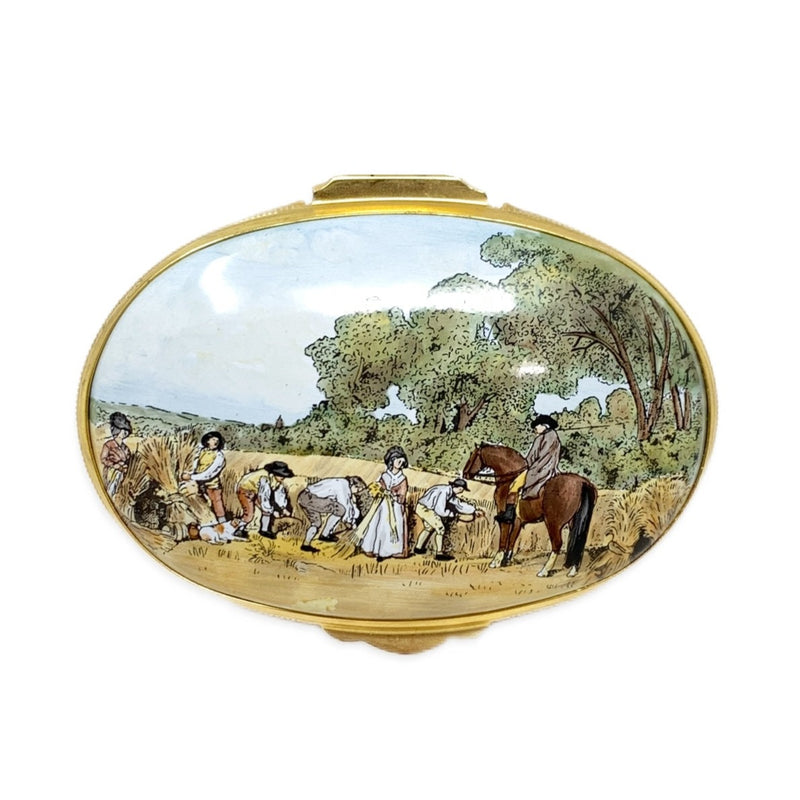 Crummles & Co Enameled Box "George Stubbs 'Reapers'"