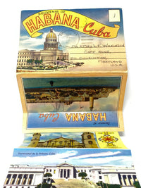 Vintage Havana Cuba Postcard Booklet & Postcards