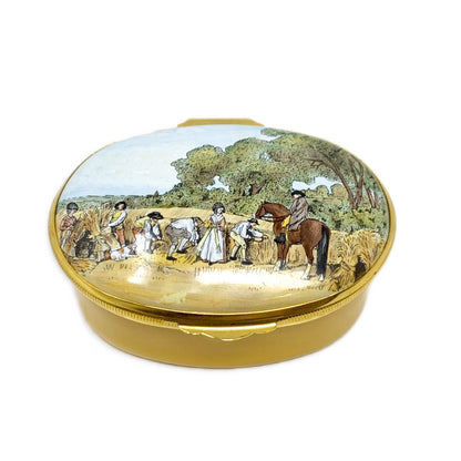 Crummles & Co Enameled Box "George Stubbs 'Reapers'"