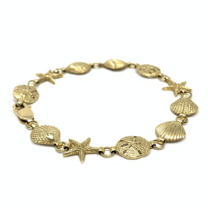 14K Gold Sea Life Bracelet