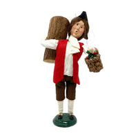 2000 Byers Choice Williamsburg Caroler "Man Holding Log"