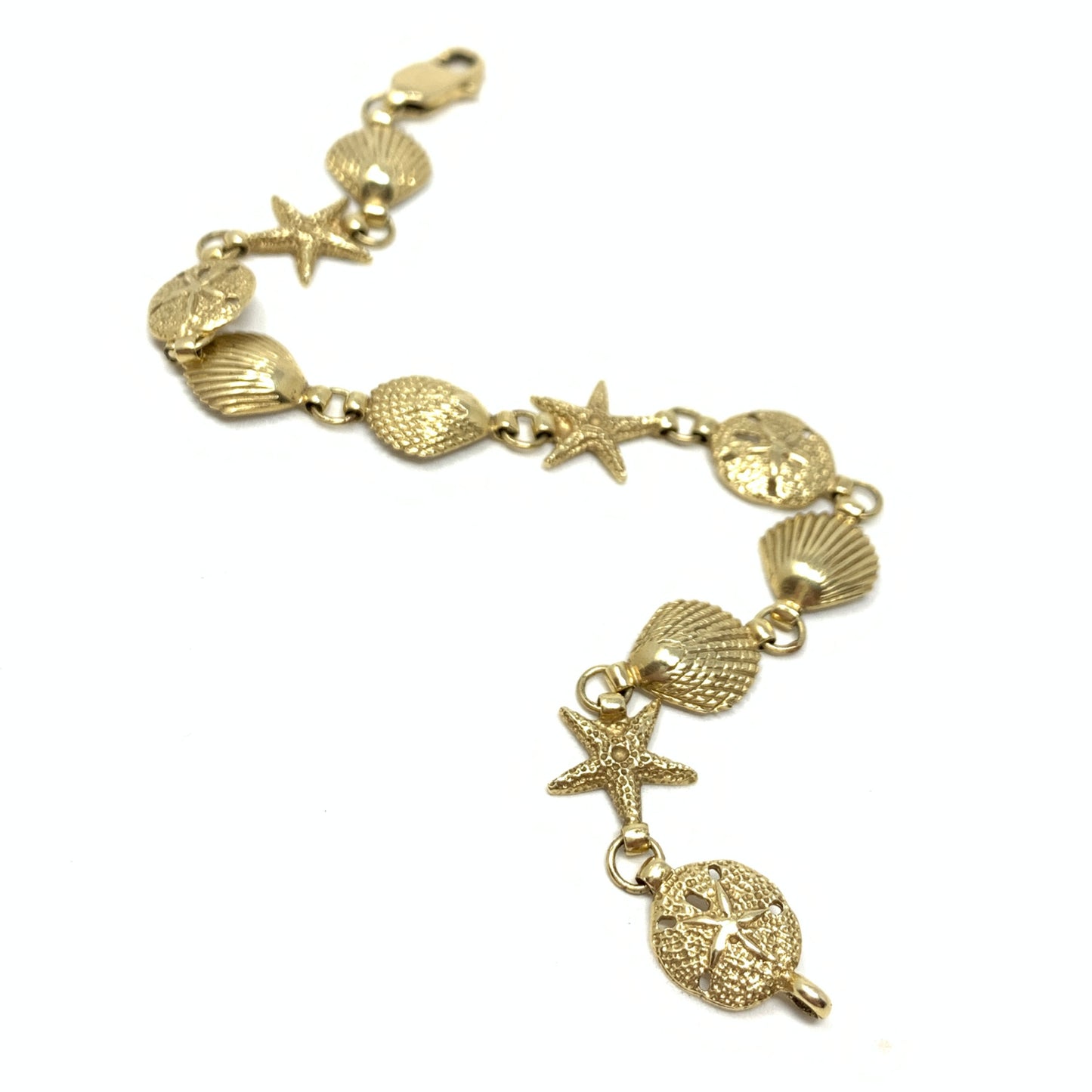 14K Gold Sea Life Bracelet
