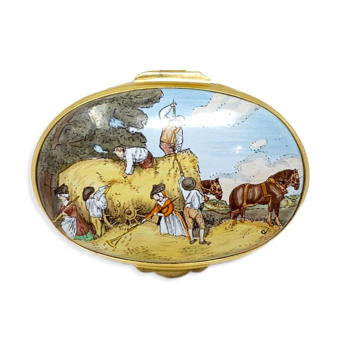 Crummles & Co Enameled Box "George Stubbs 'Haycarting'"