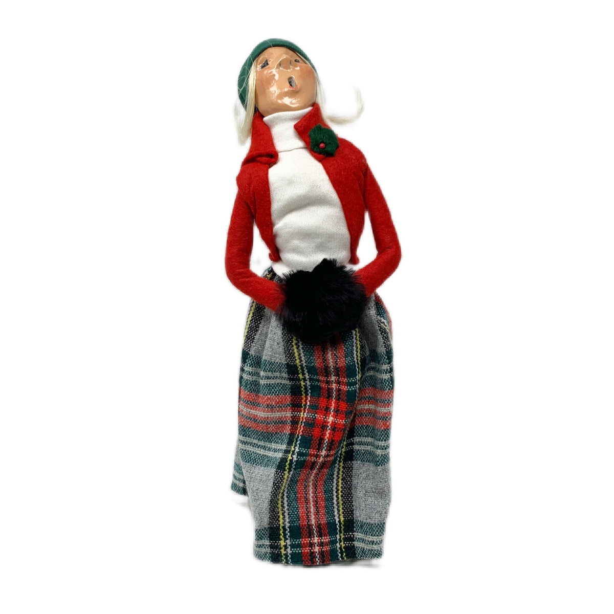 Byers Choice Caroler Woman W/ Muff & Skirt