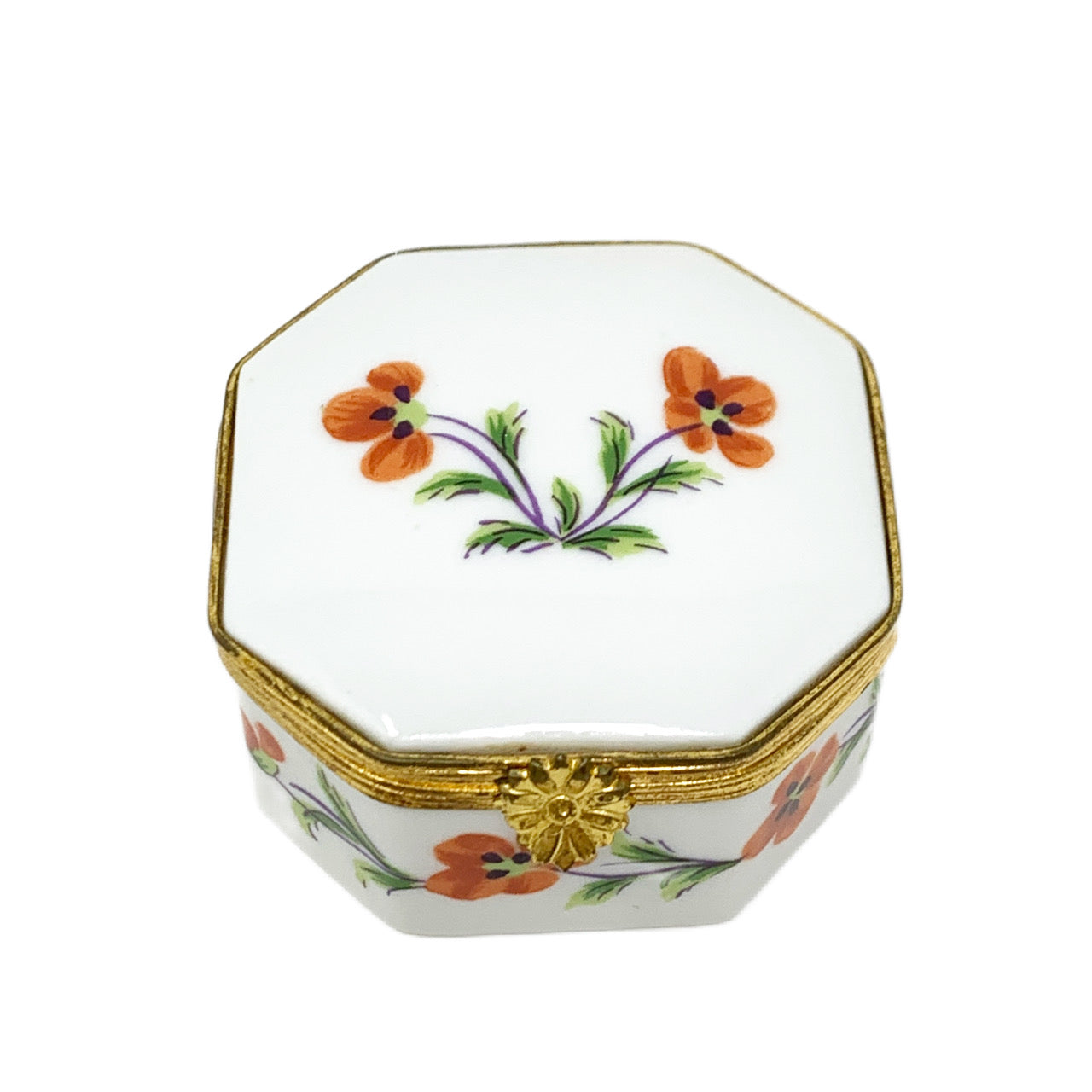 Limoges for Tiffany & Co. Tiffany Poppies Trinket Box