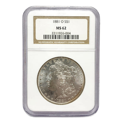 1881-O NGC MS62 Morgan Dollar