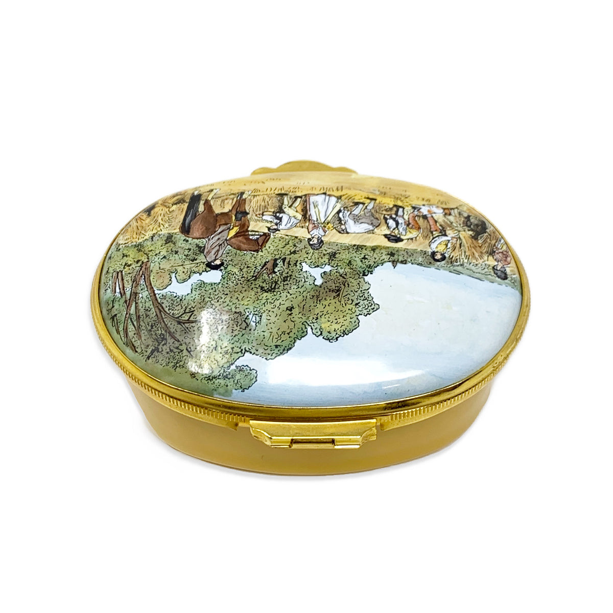 Crummles & Co Enameled Box "George Stubbs 'Reapers'"