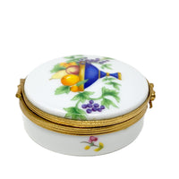 Castel Limoges Fruit Basket Trinket Box