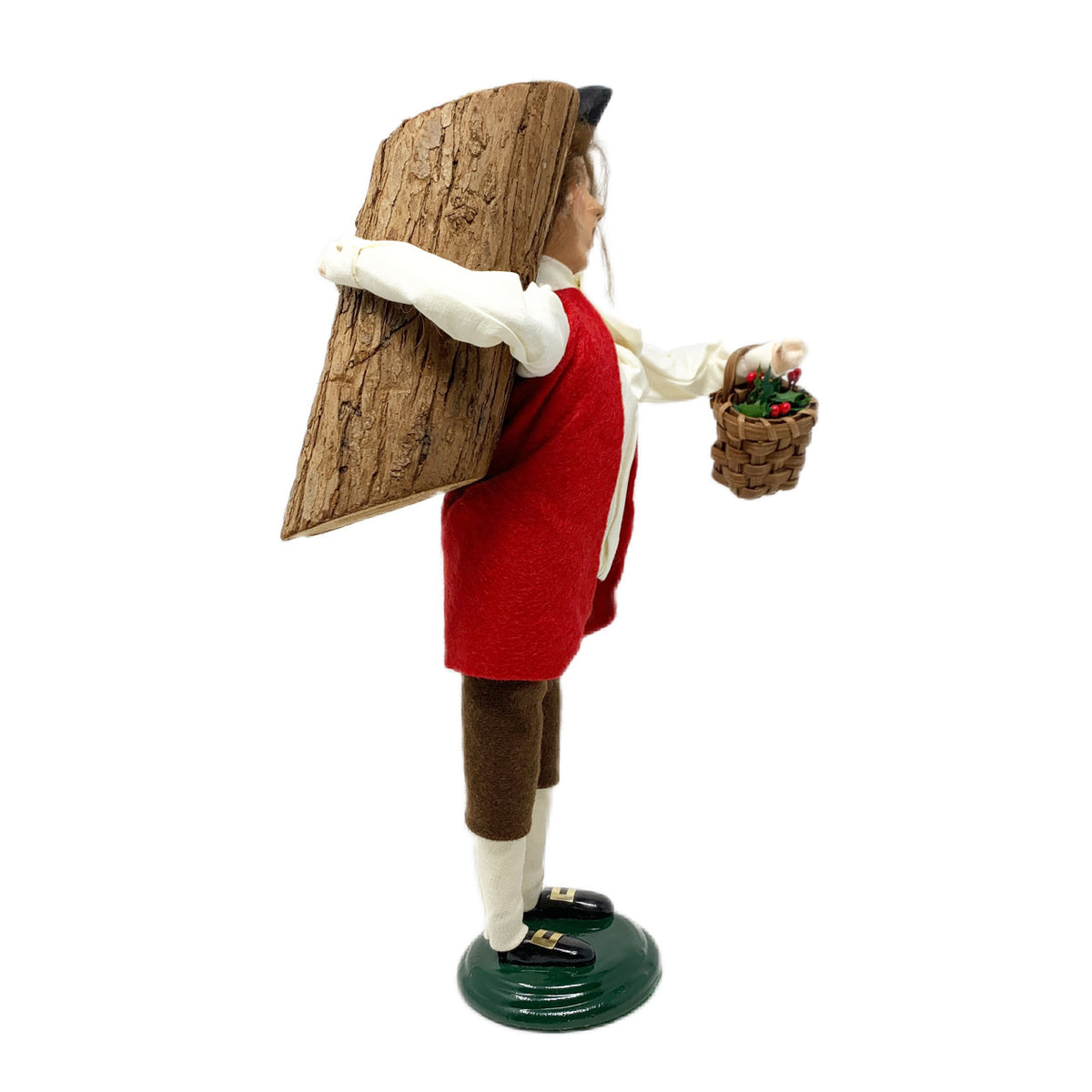 2000 Byers Choice Williamsburg Caroler "Man Holding Log"