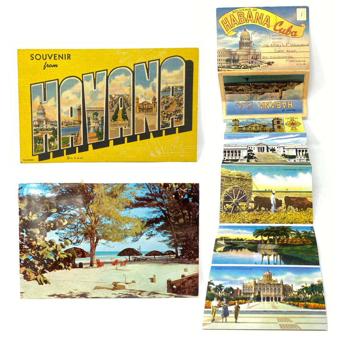 Vintage Havana Cuba Postcard Booklet & Postcards