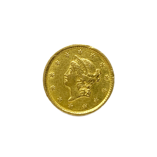 1849 $1 Gold Liberty W.O./L Open Wreath