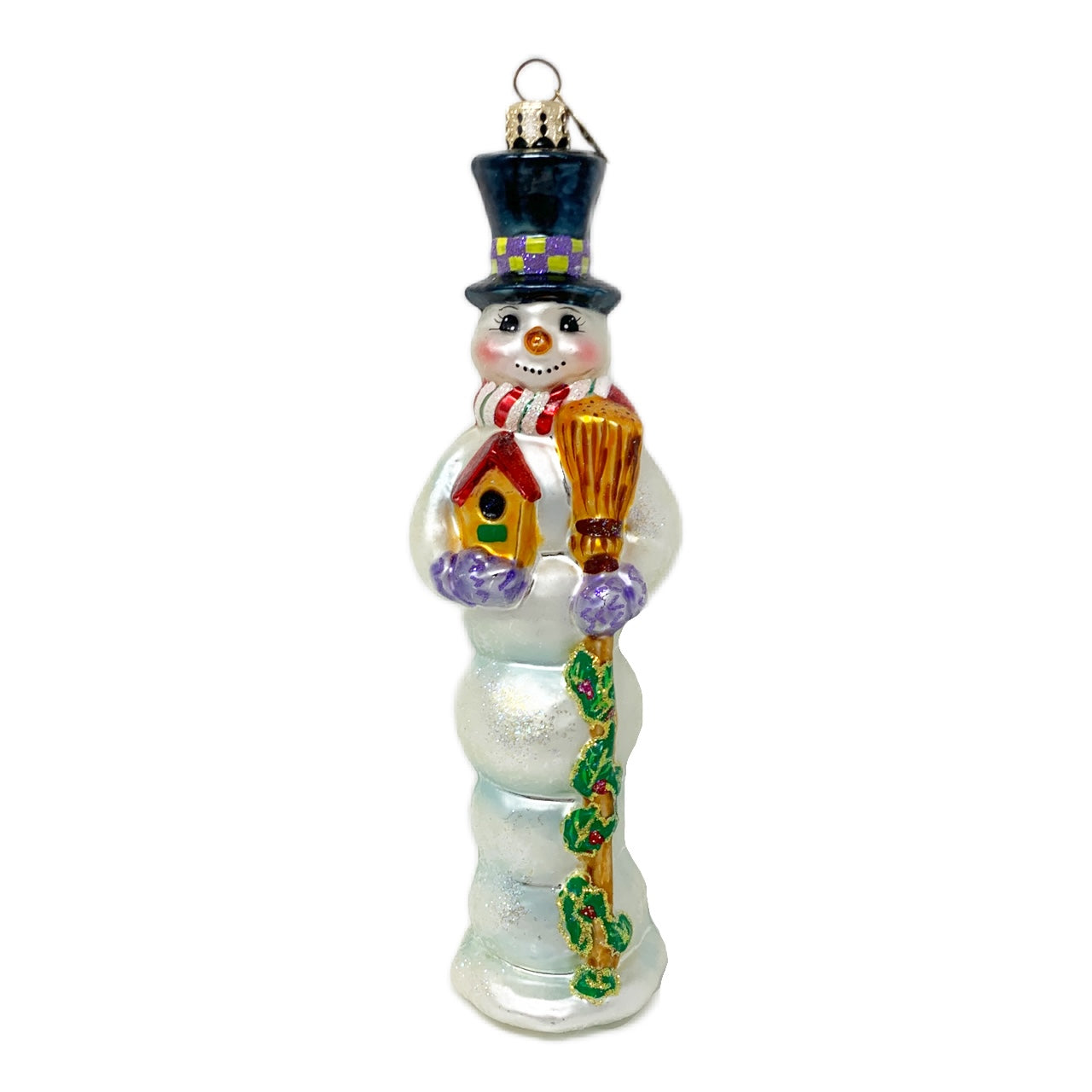 Christopher Radko "Slim Frost" Snowman Christmas Ornament