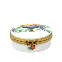 Castel Limoges Fruit Basket Trinket Box