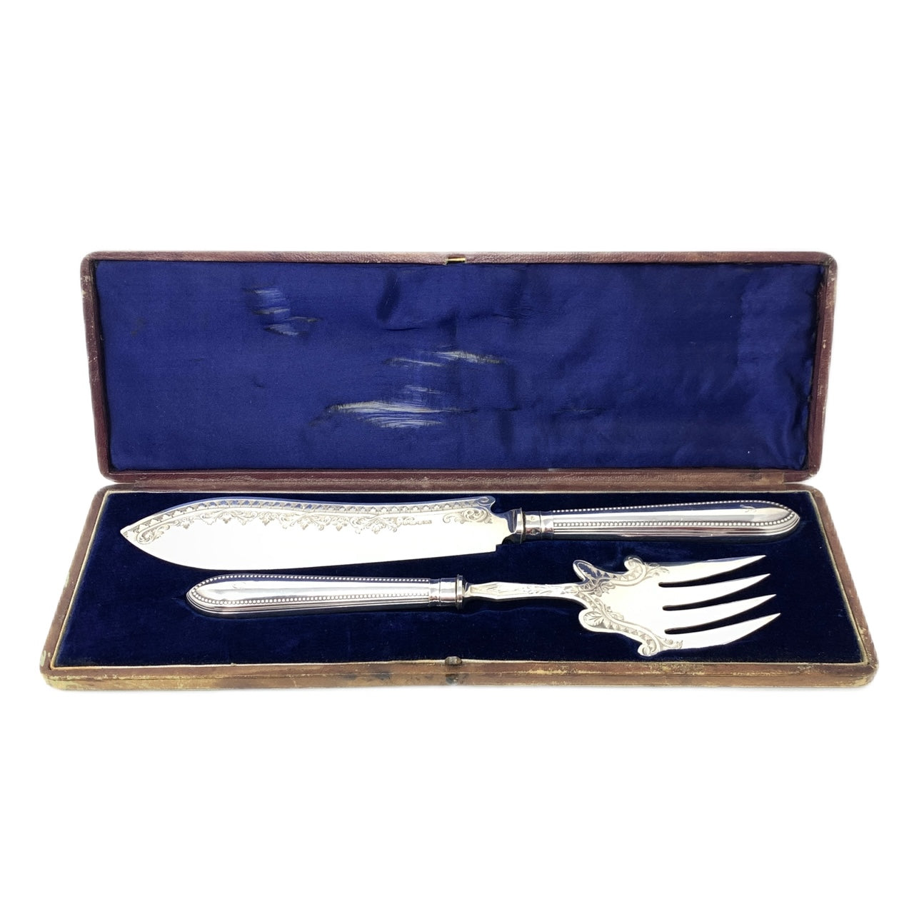 1863 Sheffield Sterling Fish Knife & Fork Set