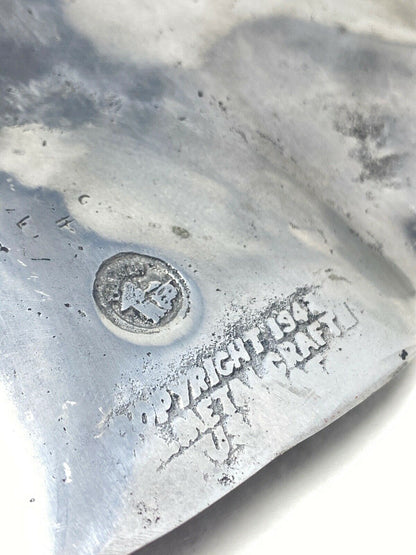 Virginia Metalcrafters #3517 1948 13" Aluminum Lotis Leaf Bowl
